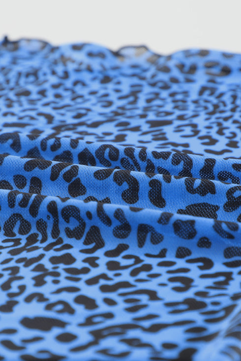 3Pcs Leopard Bikini & Sarong Swim Set